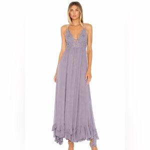 Free People FP One Boho Festival Maxi Dress Lace Lavender M